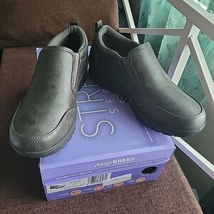 Easy Works / Easy Street Women's Slip Resistant Shoes Gray Garland 7W NEW IN BOX